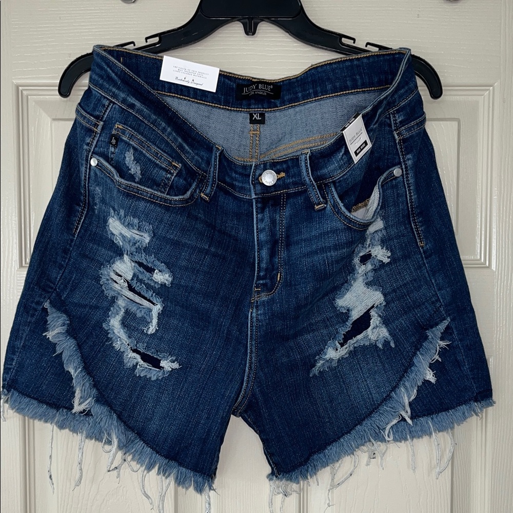 Judy Blue Tulip Hem Denim Shorts